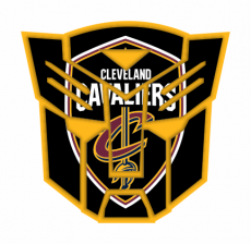 Autobots Cleveland Cavaliers logo heat sticker