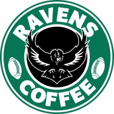 Baltimore Ravens starbucks coffee logo custom vinyl decal
