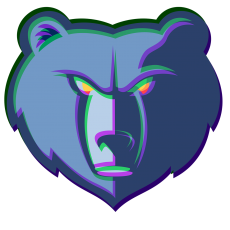 Phantom Memphis Grizzlies logo heat sticker