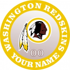Washington Redskins Customized Logo heat sticker