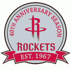 Houston Rockets 2006-2007 Anniversary Logo heat sticker