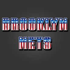 Brooklyn Nets American Captain Logo heat sticker