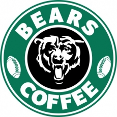 Chicago Bears starbucks coffee logo heat sticker