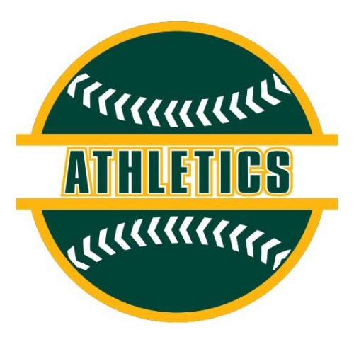 Baseball Oakland Athletics Logo heat sticker
