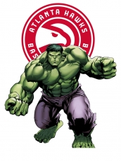 Atlanta Hawks Hulk Logo heat sticker
