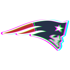Phantom New England Patriots logo heat sticker