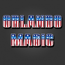 Orlando Magic American Captain Logo heat sticker