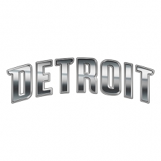 Detroit Pistons Silver Logo heat sticker