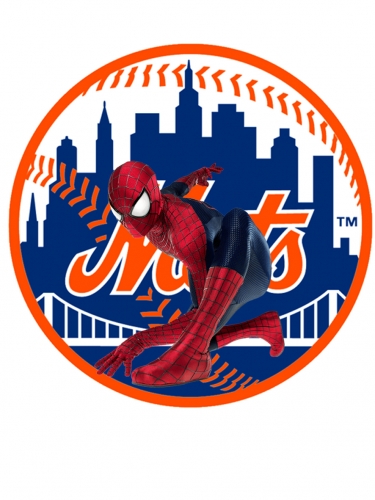 New York Mets Spider Man Logo heat sticker