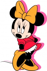 Minnie Mouse Logo 05 custom vinyl decal