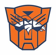 Autobots Denver Broncos logo heat sticker