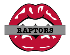 Toronto Raptors Lips Logo custom vinyl decal