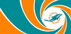 007 Miami Dolphins logo custom vinyl decal