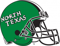 North Texas Mean Green 2005-Pres Helmet 01 custom vinyl decal