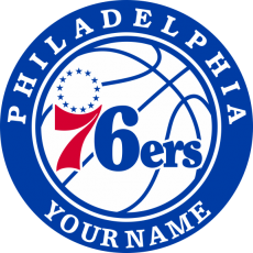 Philadelphia 76ers Customized Logo heat sticker