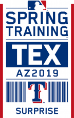 Texas Rangers 2019 Event Logo heat sticker
