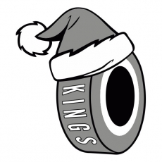Los Angeles Kings Hockey ball Christmas hat logo custom vinyl decal