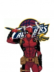 Cleveland Cavaliers Deadpool Logo heat sticker