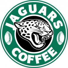 Jacksonville Jaguars starbucks coffee logo heat sticker