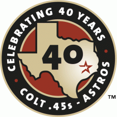 Houston Astros 2001 Anniversary Logo heat sticker