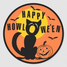 Halloween Logo 28 heat sticker