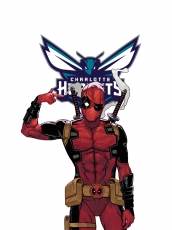 Charlotte Hornets Deadpool Logo custom vinyl decal