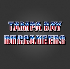 Tampa Bay Buccaneers American Captain Logo heat sticker