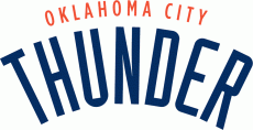 Oklahoma City Thunder 2008-2009 Pres Wordmark Logo custom vinyl decal