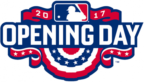 MLB Opening Day 2017 Logo heat sticker