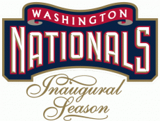 Washington Nationals 2005 Anniversary Logo heat sticker