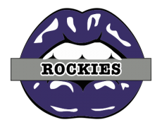 Colorado Rockies Lips Logo custom vinyl decal