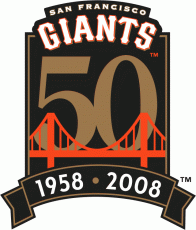 San Francisco Giants 2008 Anniversary Logo custom vinyl decal