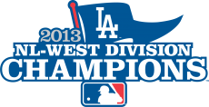 Los Angeles Dodgers 2013 Champion Logo 02 heat sticker