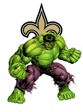 New Orleans Saints Hulk Logo heat sticker
