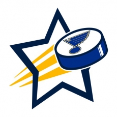st.louis blues Hockey Goal Star logo heat sticker
