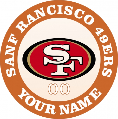 San Francisco 49ers Customized Logo custom vinyl decal