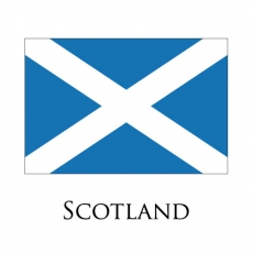 Scotland flag logo custom vinyl decal