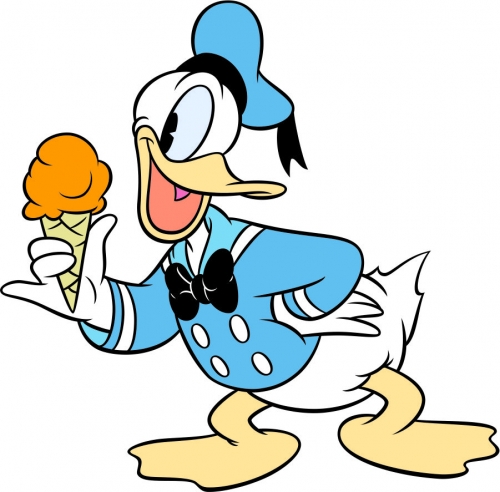 Donald Duck Logo 60 heat sticker