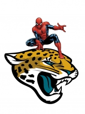 Jacksonville Jaguars Spider Man Logo custom vinyl decal