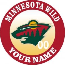 Minnesota Wild Customized Logo heat sticker