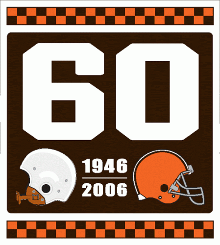 Cleveland Browns 2006 Anniversary Logo heat sticker