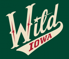 Iowa Wild 2013-Pres Alternate Logo 2 custom vinyl decal