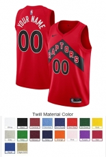 Toronto Raptors Custom Letter and Number Kits for Icon Jersey Material Twill