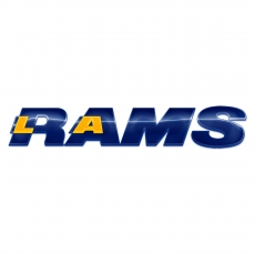 Los Angeles Rams Crystal Logo heat sticker