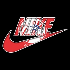 New York Yankees Nike logo heat sticker
