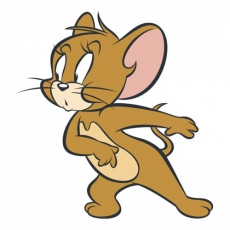 Tom and Jerry Logo 08 heat sticker