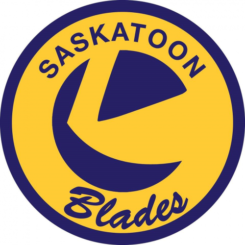 Saskatoon Blades 1983 84-1992 93 Primary Logo heat sticker