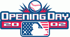 MLB Opening Day 2002 Logo custom vinyl decal