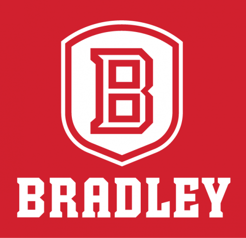 Bradley Braves 2012-Pres Primary Dark Logo heat sticker