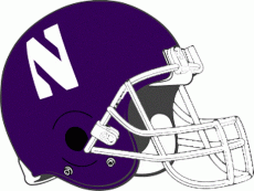 Northwestern Wildcats 1981-1992 Helmet heat sticker